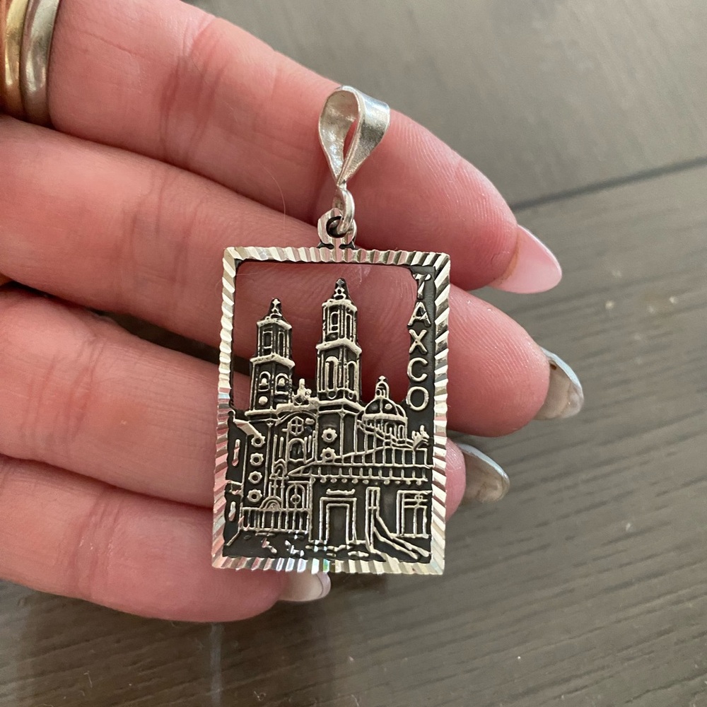 950 Taxco Sterling Silver City Of Taxco Pendant